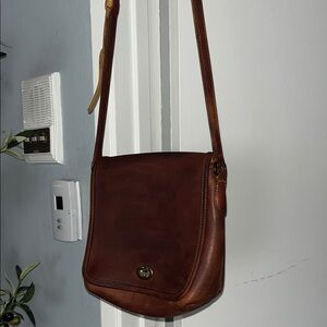 Brown Leather Shoulder Bag